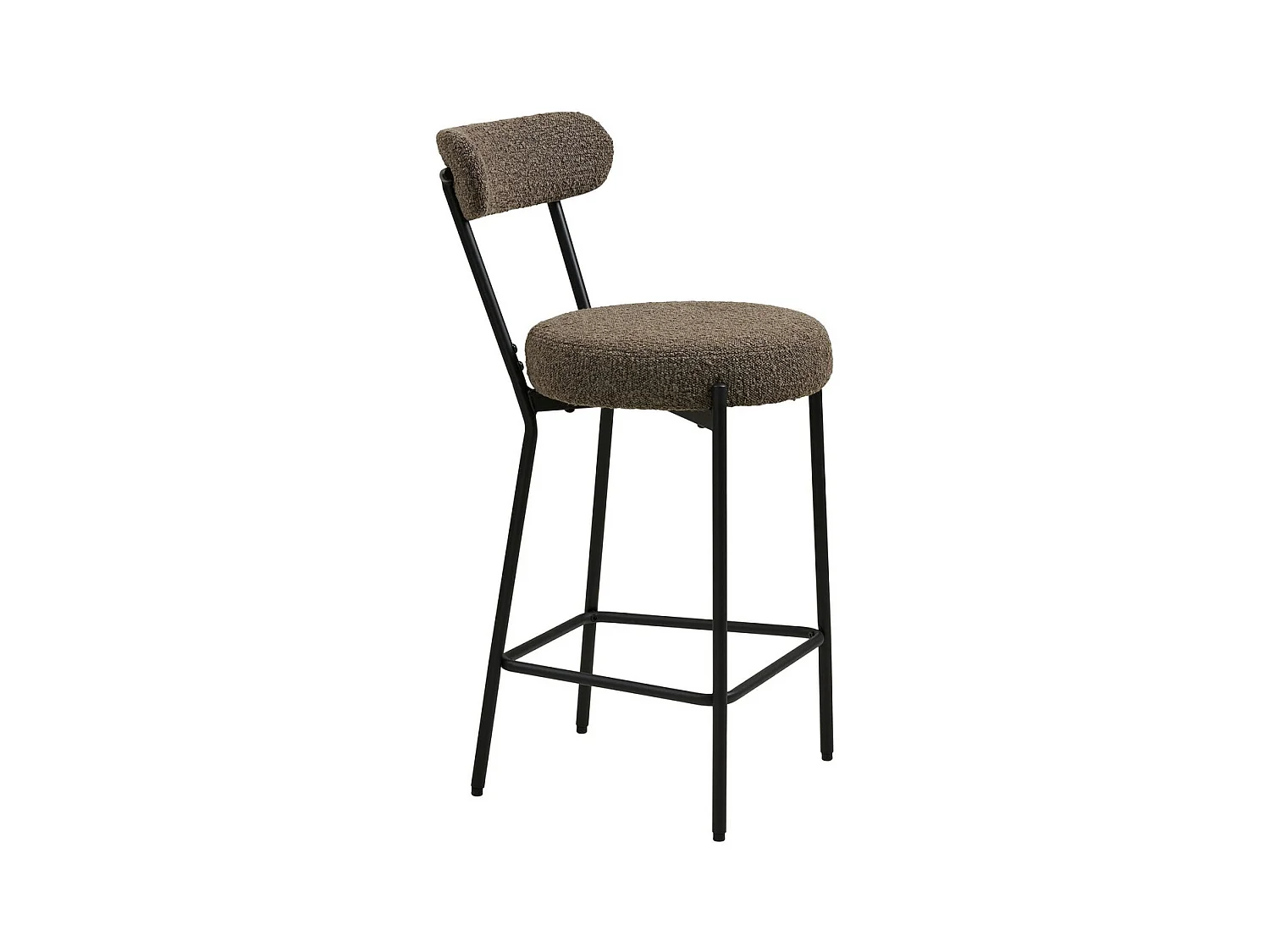 Tabouret Haut Badalona, Marron, 39x46x90 cm, Seven Design