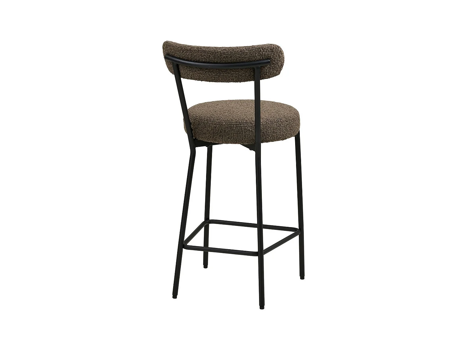Tabouret Haut Badalona, Marron, 39x46x90 cm, Seven Design