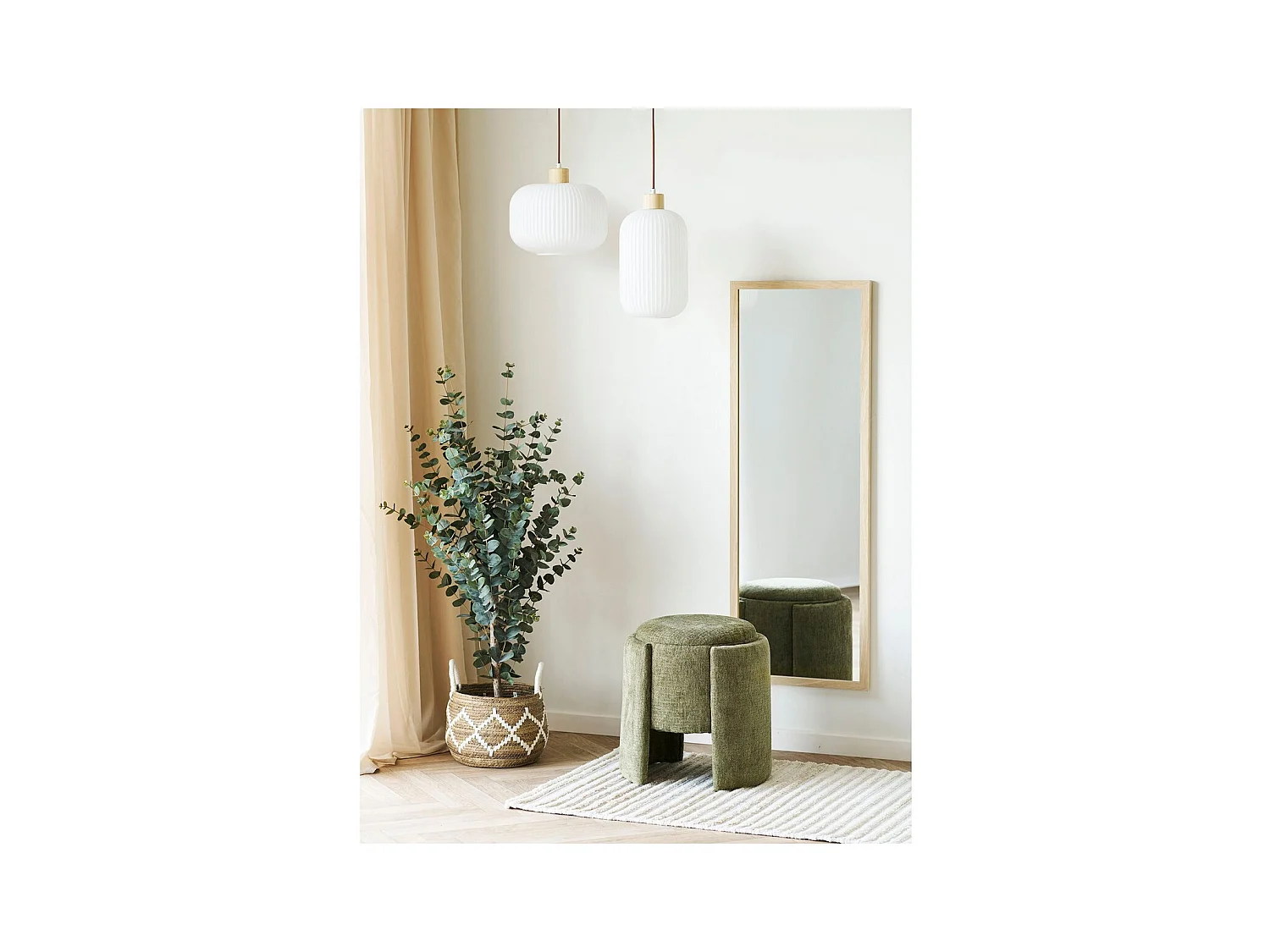 Miroir avec Cadre Scottsdale, Marron, 45x3x110 cm, Seven Design