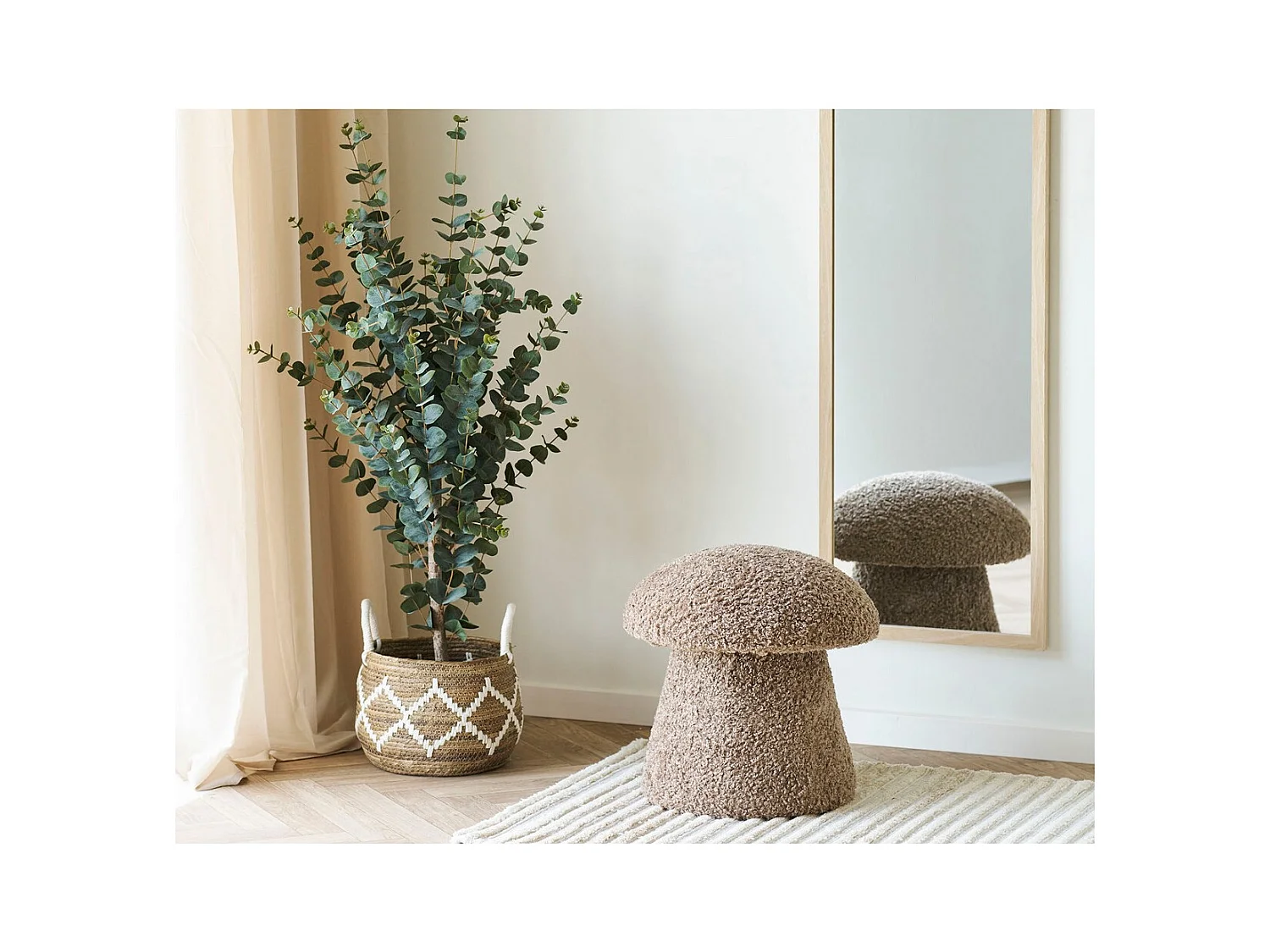 Miroir avec Cadre Scottsdale, Marron, 45x3x110 cm, Seven Design