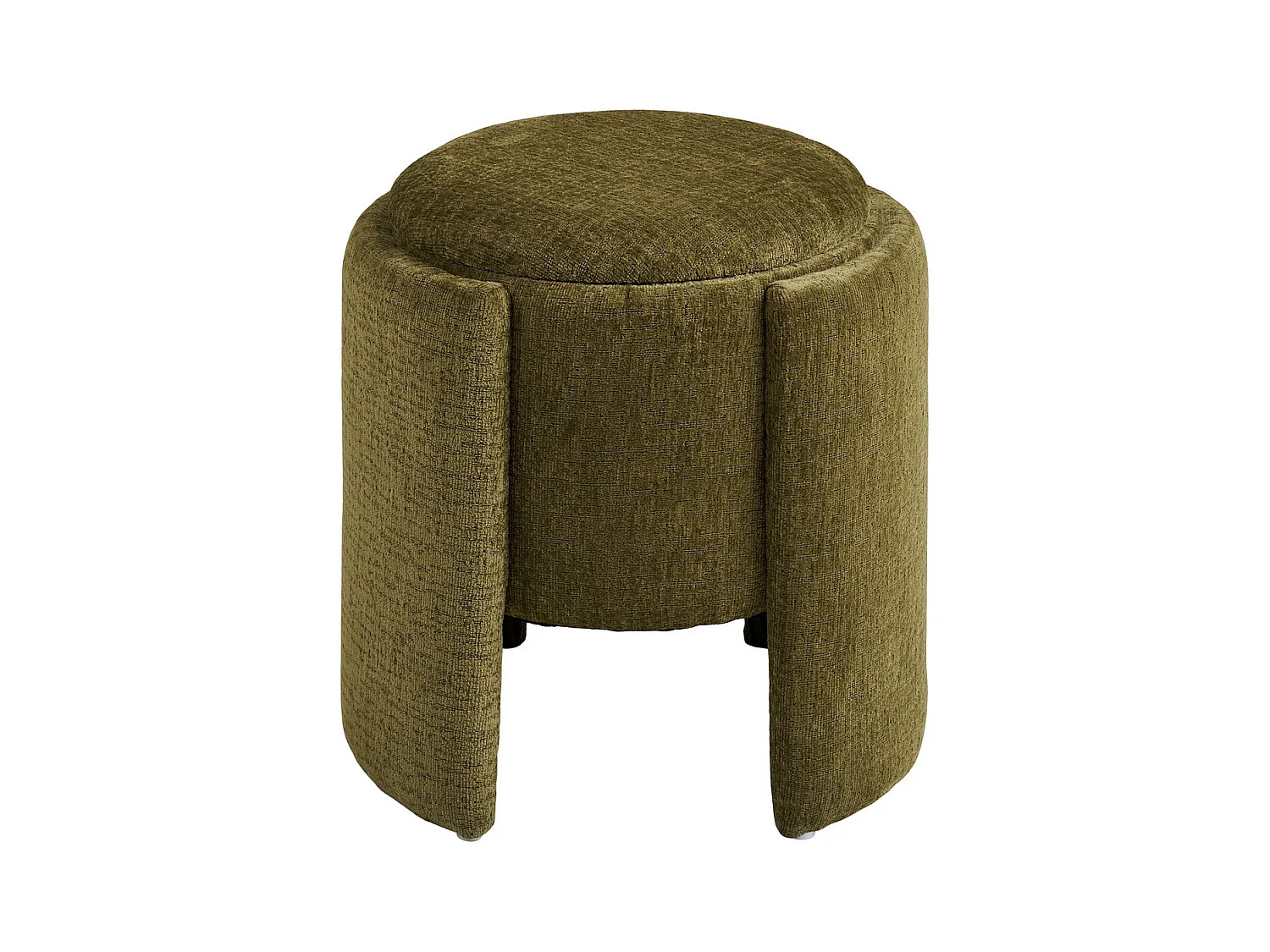 Pouf Walsdorf, Vert, 42x42x43,5 cm, Seven Design