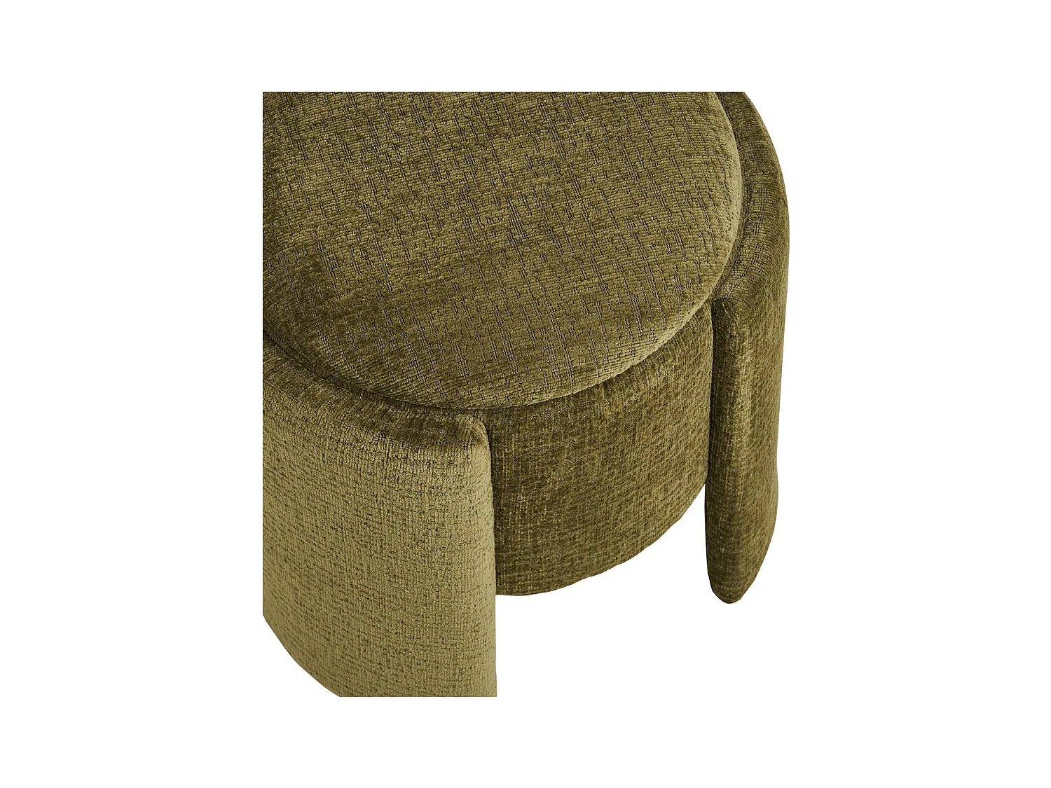 Pouf Walsdorf, Vert, 42x42x43,5 cm, Seven Design