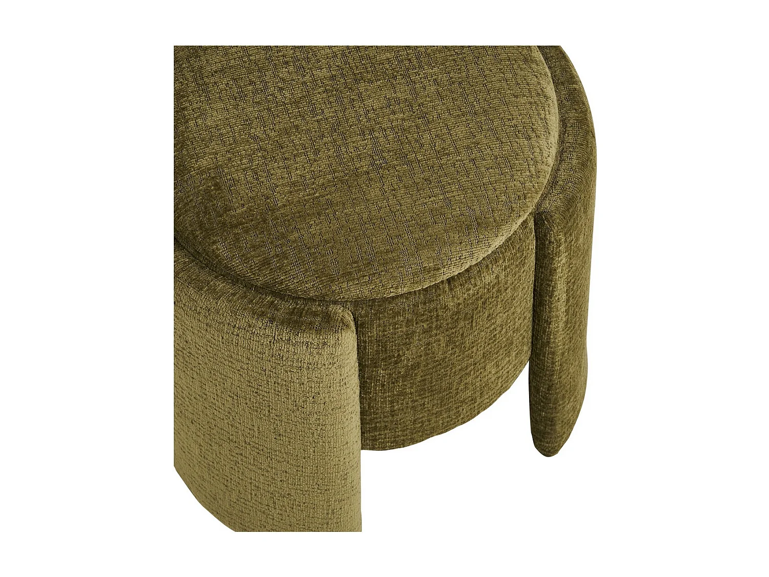 Pufa Walsdorf, Zielony, 42x42x43,5 cm, Seven Design