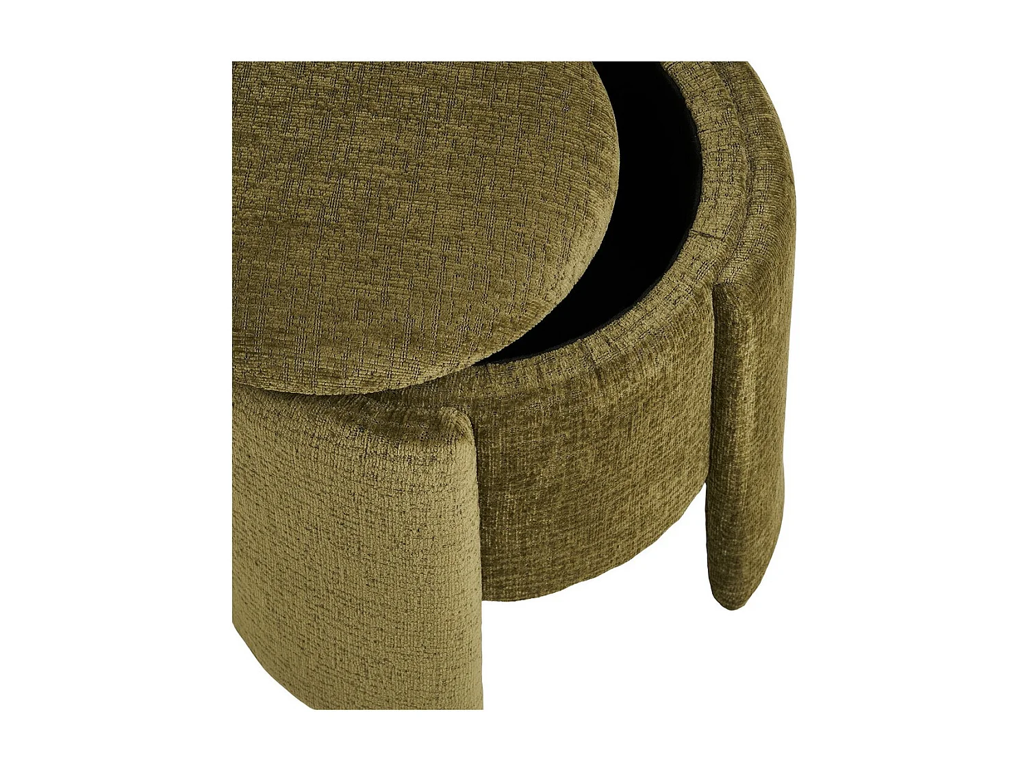 Pufa Walsdorf, Zielony, 42x42x43,5 cm, Seven Design