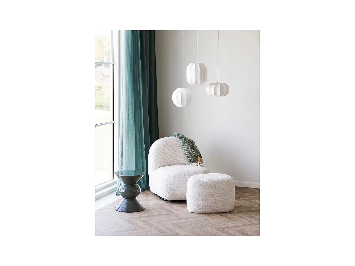 Suspension Coventry, Blanc, 28x28x100 cm, Seven Design