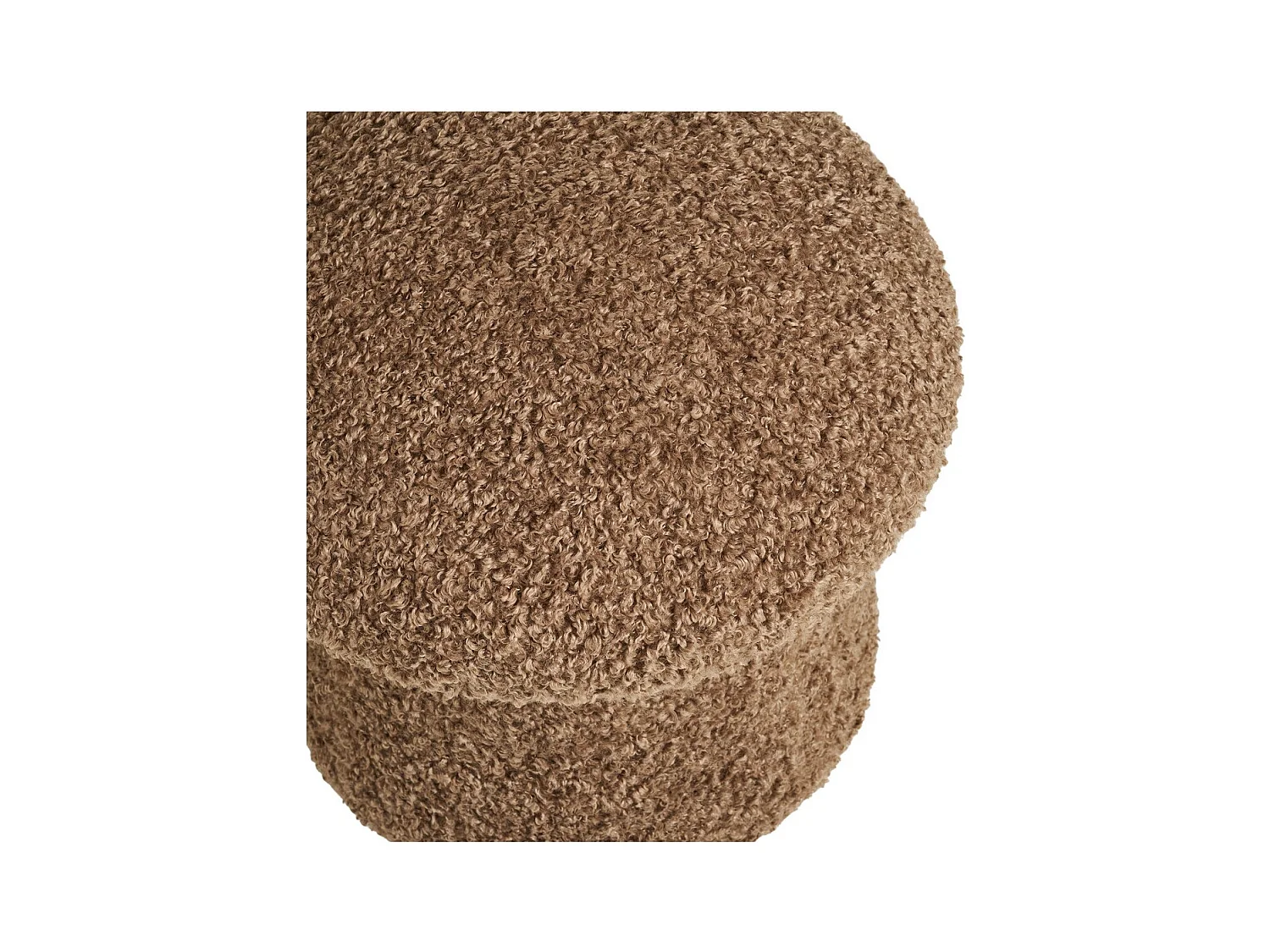 Pufa Enna, Brązowy, 45x45x45 cm, Seven Design