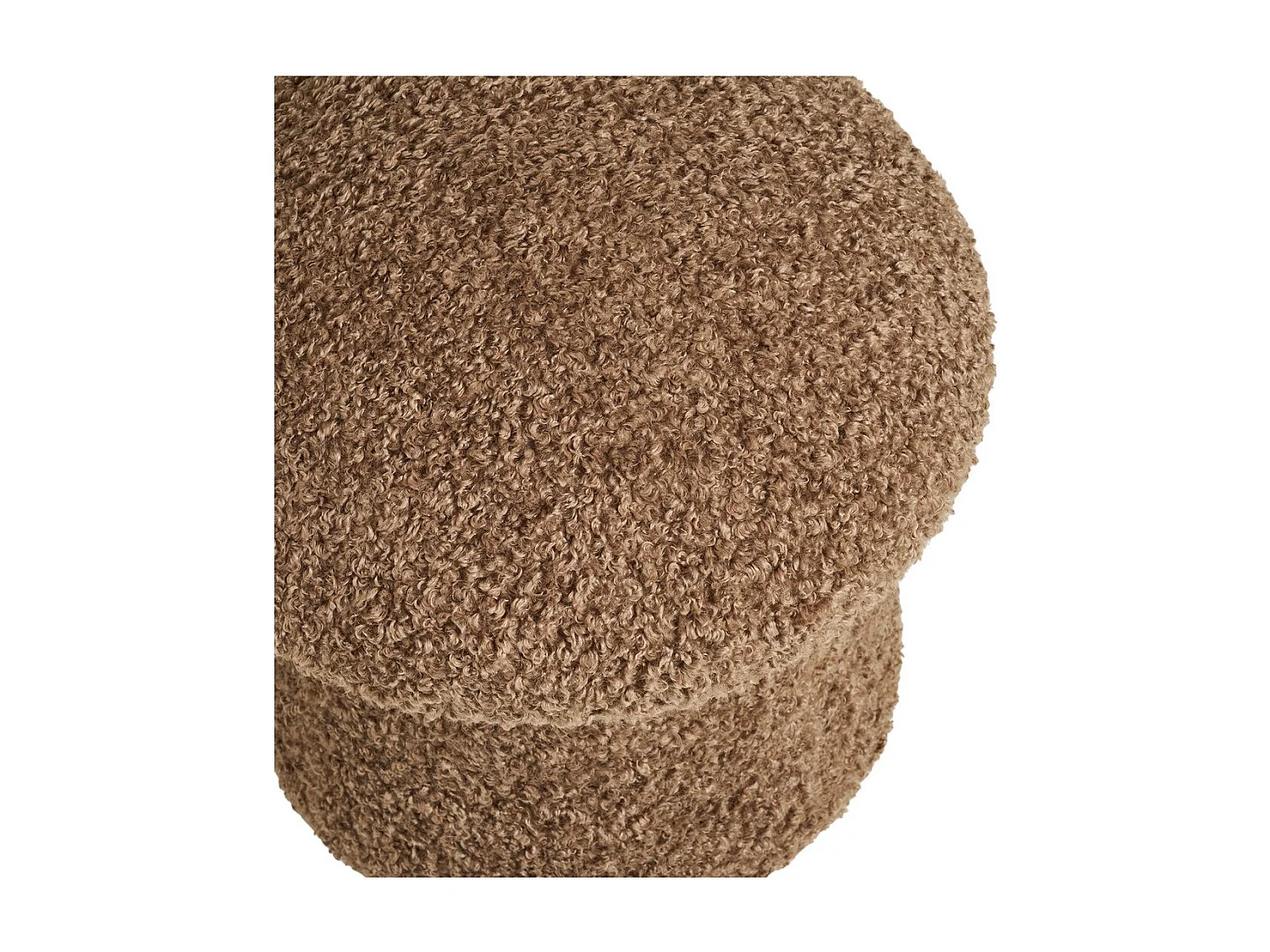 Pufa Enna, Brązowy, 45x45x45 cm, Seven Design