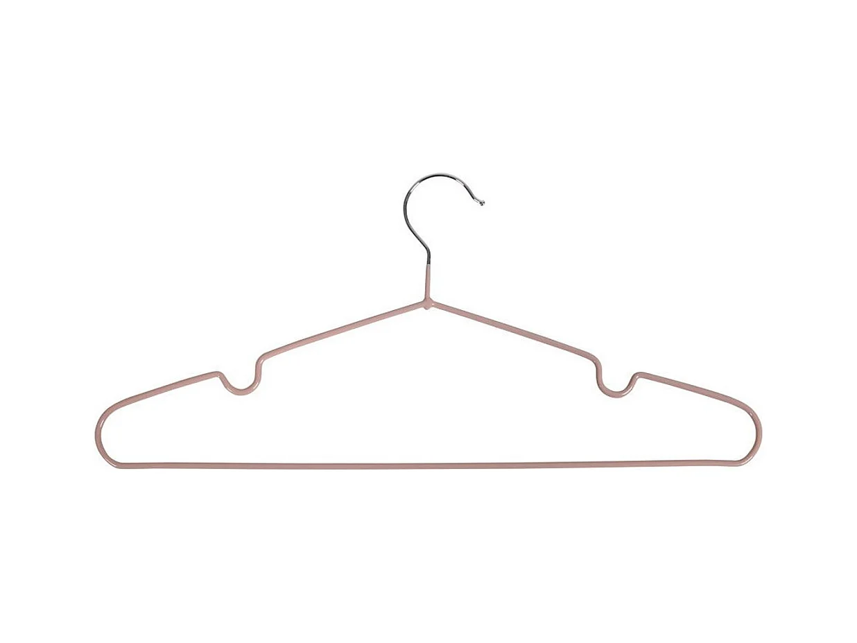 Lot de 10 Cintres Massa, Noir, 41x4x18 cm, Seven Design