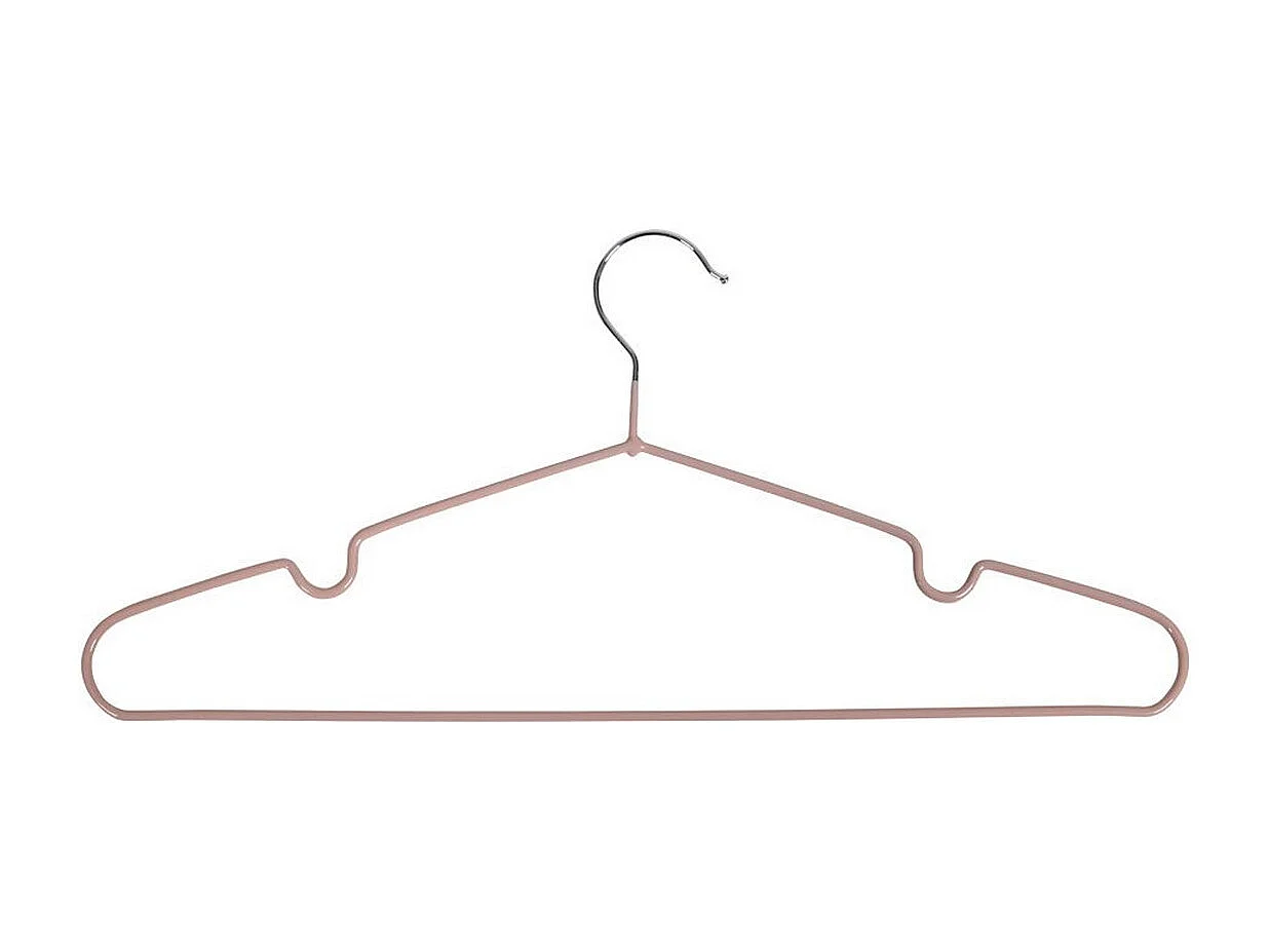 Lot de 10 Cintres Massa 2, Noir, 41x4x18 cm, Seven Design