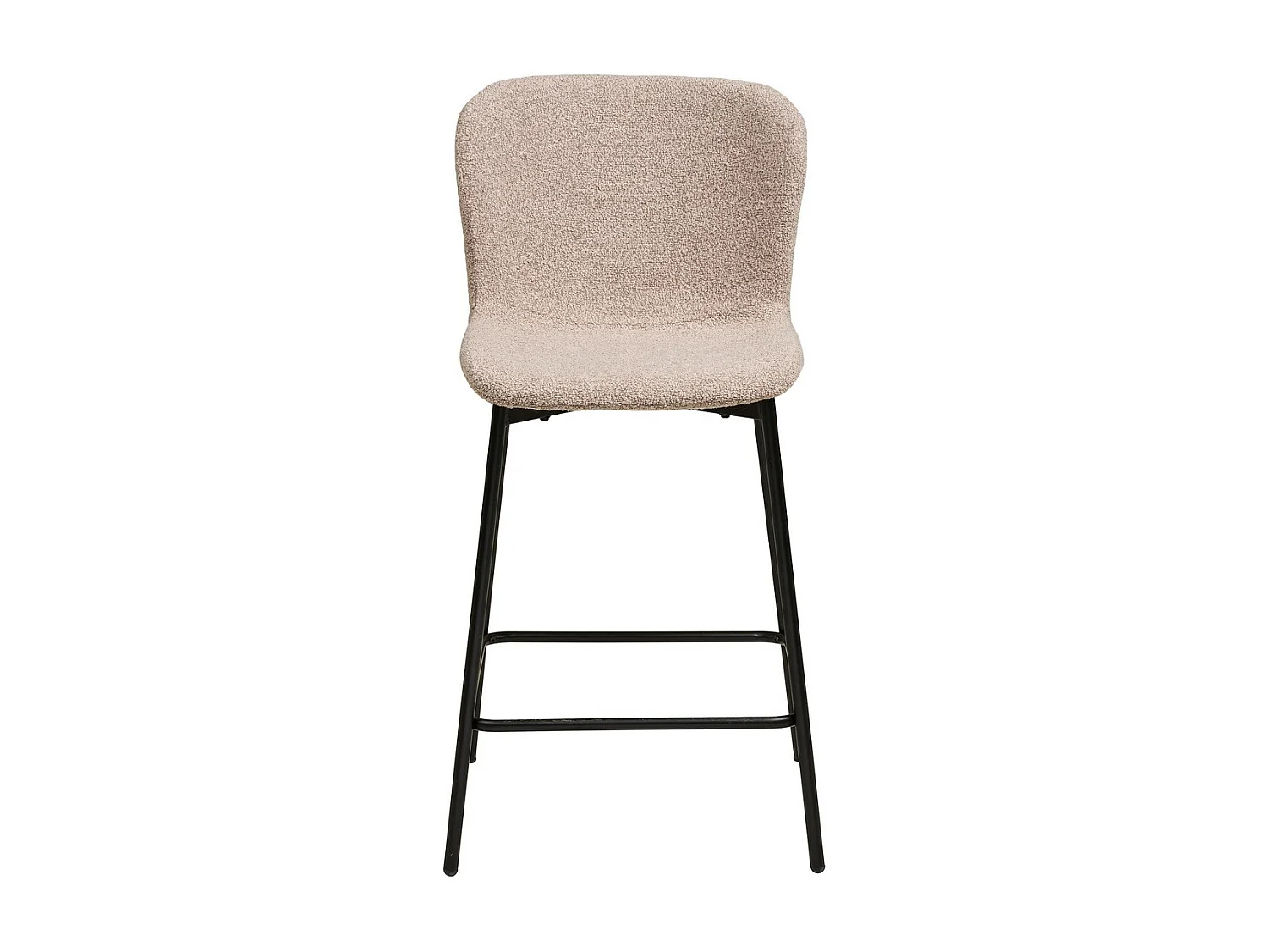 Zestaw 2 wysokich stołków Maceda, Beżowy, 47x55x95 cm, Seven Design