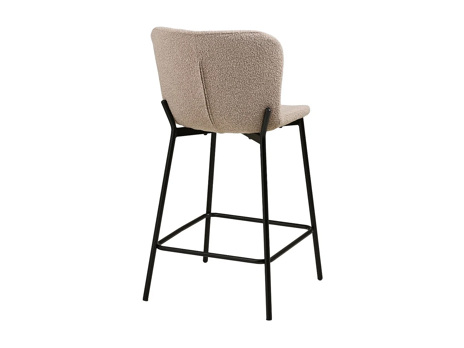 Zestaw 2 wysokich stołków Maceda, Beżowy, 47x55x95 cm, Seven Design