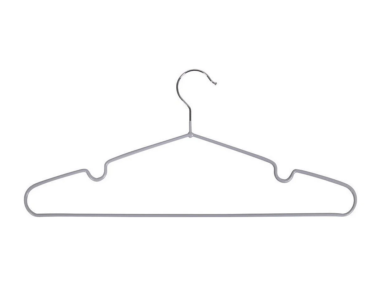 Zestaw 10 Wieszaków Massa 1, Czarny, 41x4x18 cm, Seven Design