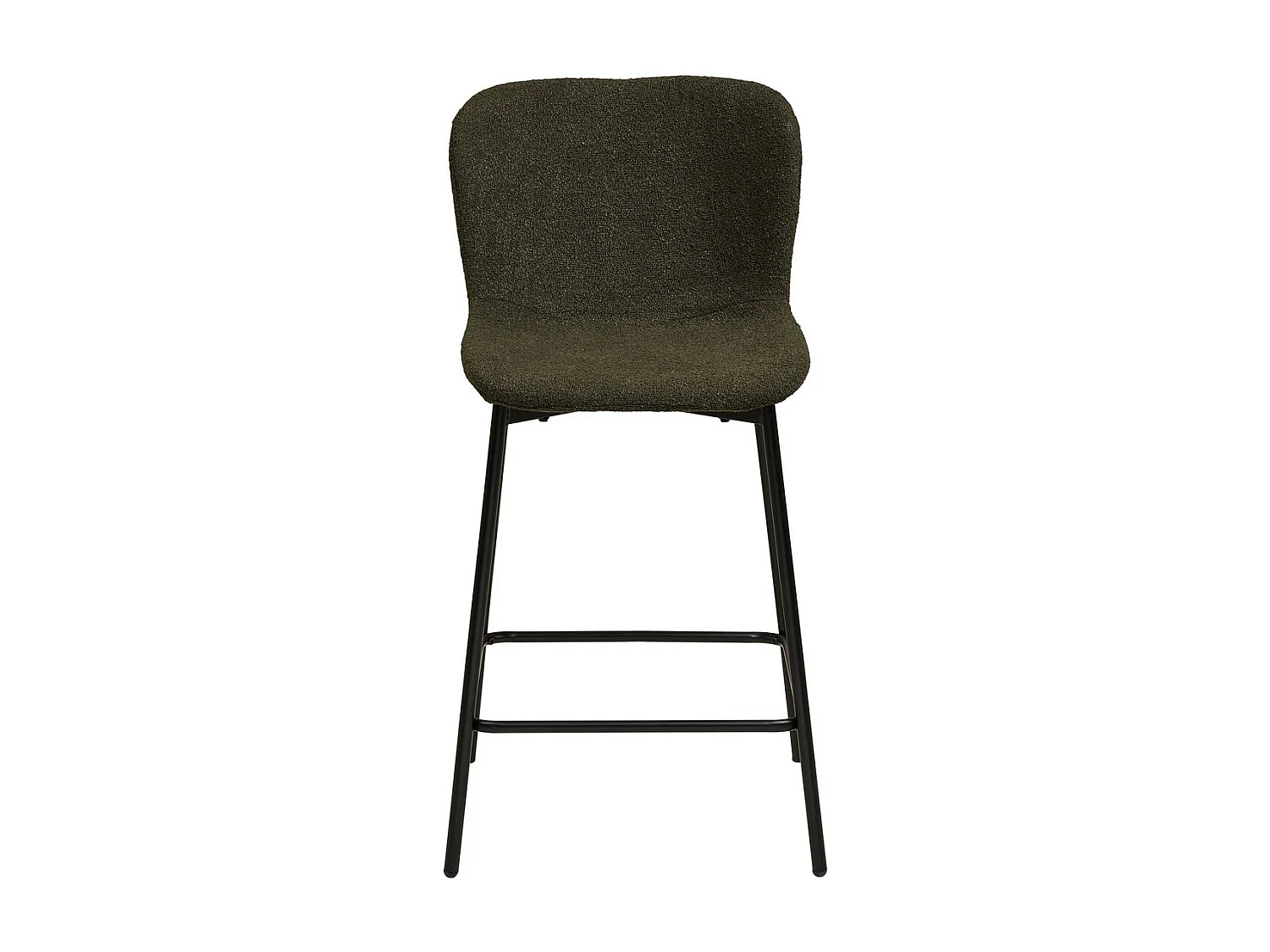 Zestaw 2 wysokich stołków Maceda, Czarny, 47x55x95 cm, Seven Design