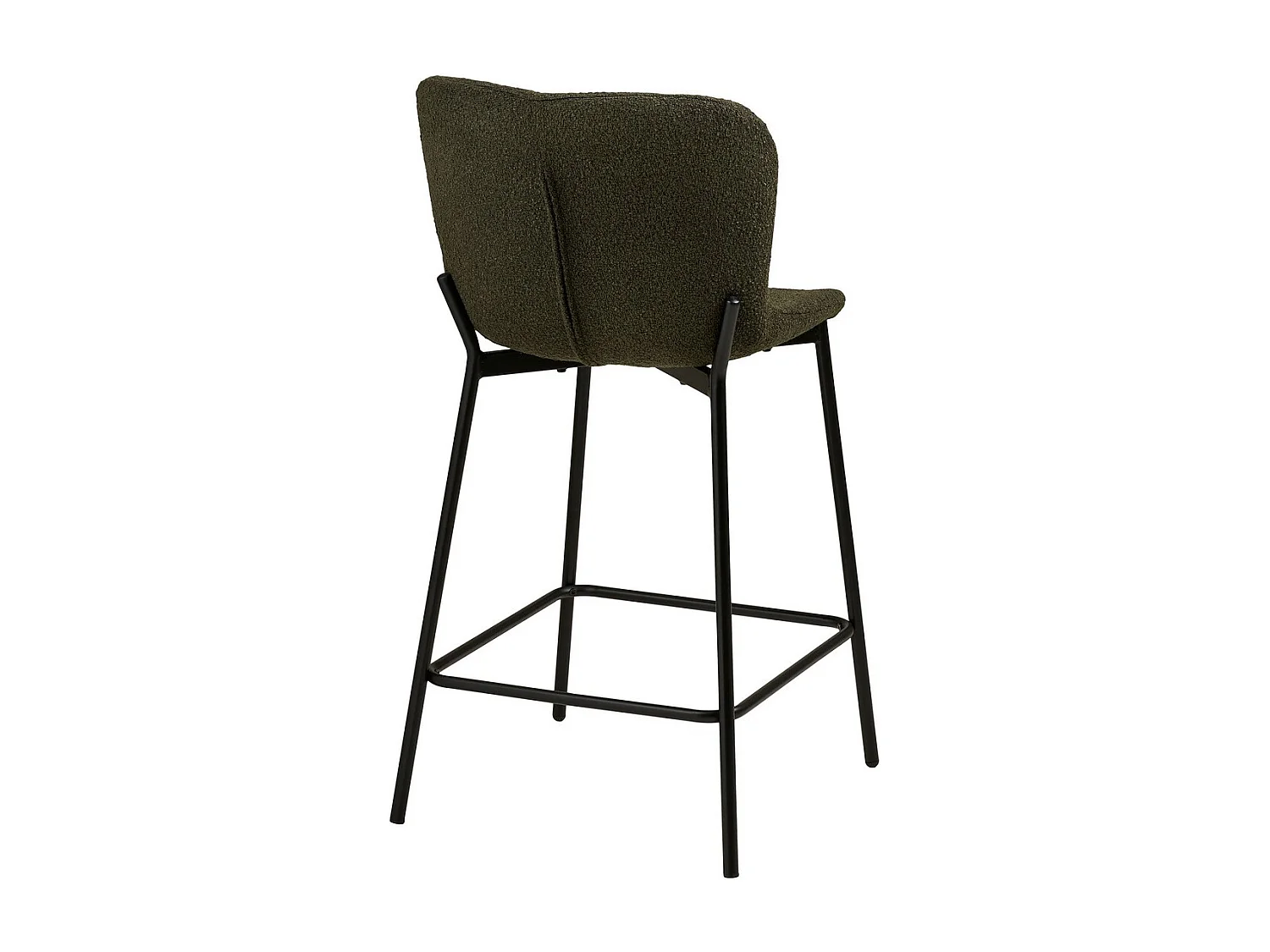 Zestaw 2 wysokich stołków Maceda, Czarny, 47x55x95 cm, Seven Design