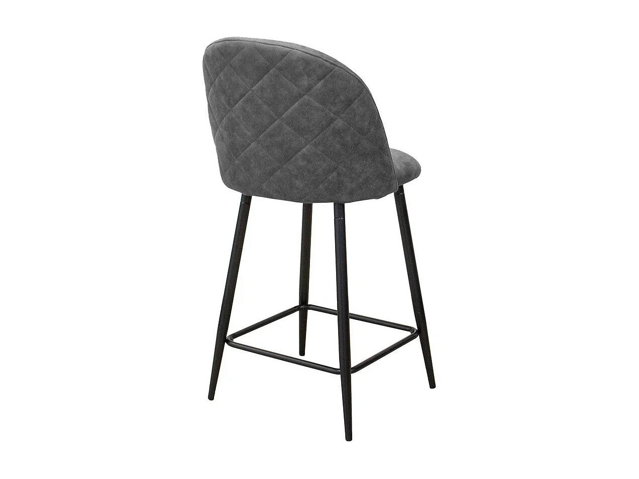 Lot de 4 Tabourets Hauts Denise Sgabi, Gris, 44x47x101 cm, Seven Design