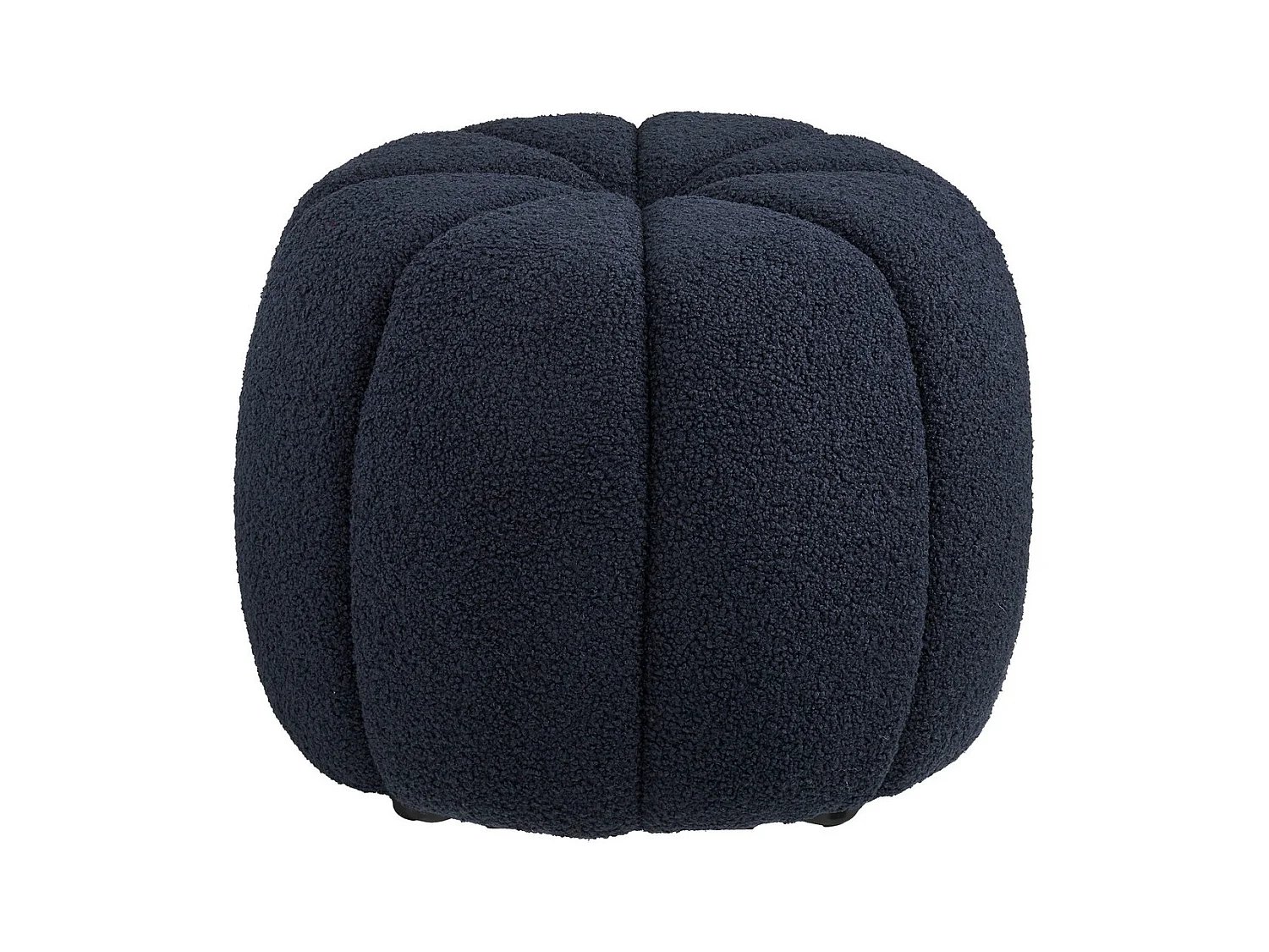 Pouf Paisley, Noir, 48x48x38 cm, Epikasa