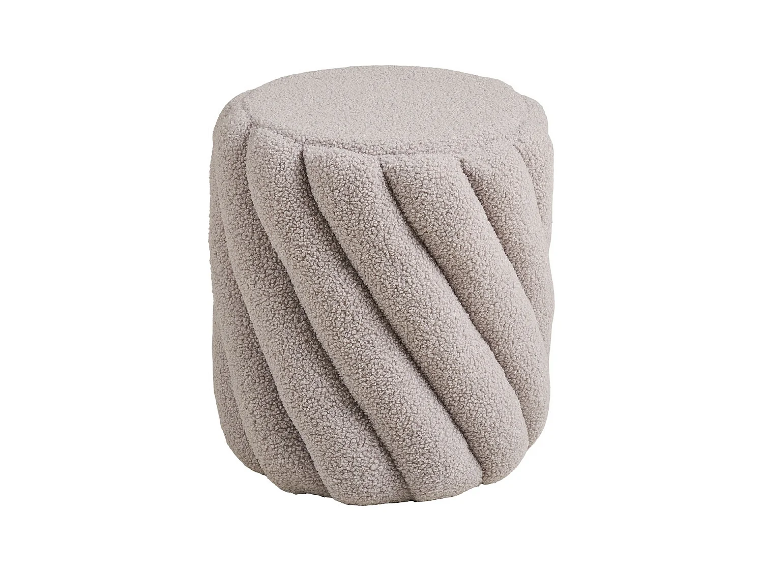 Pouf Sana, Gris, 38x38x40 cm, Seven Design