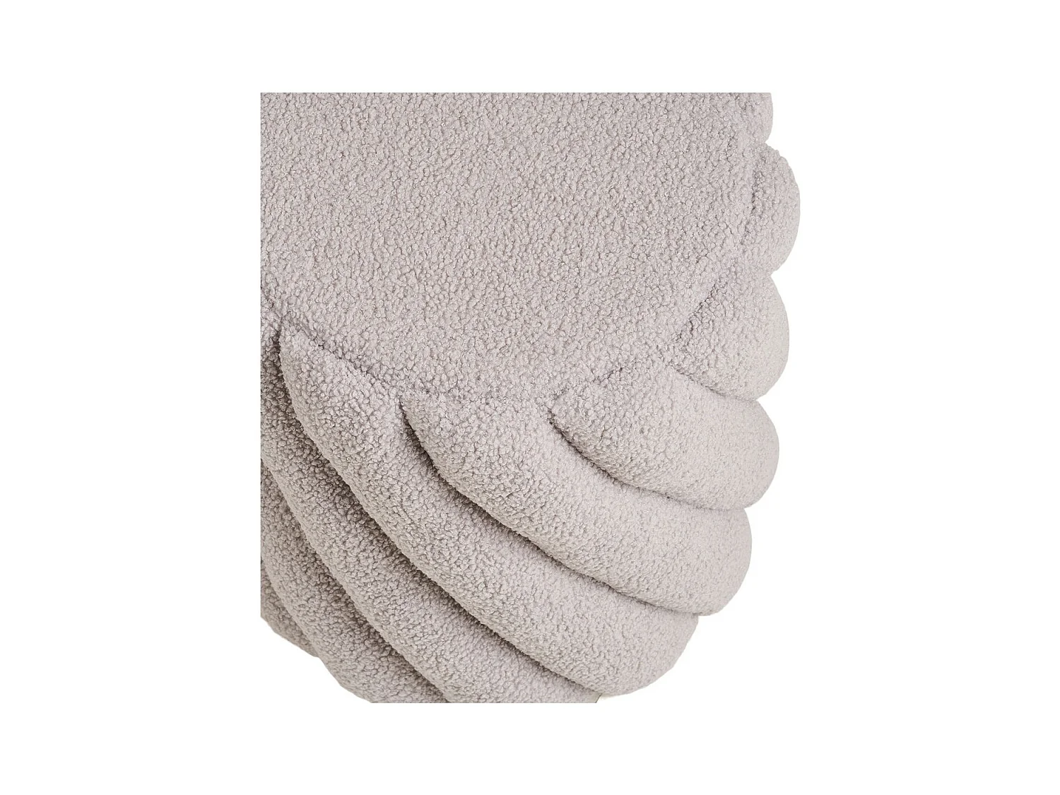 Pouf Sana, Gris, 38x38x40 cm, Seven Design