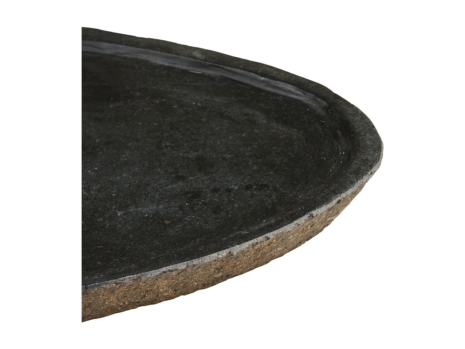 Plateau de Salle de Bain Gara, Gris, 30x25x3 cm, Seven Design