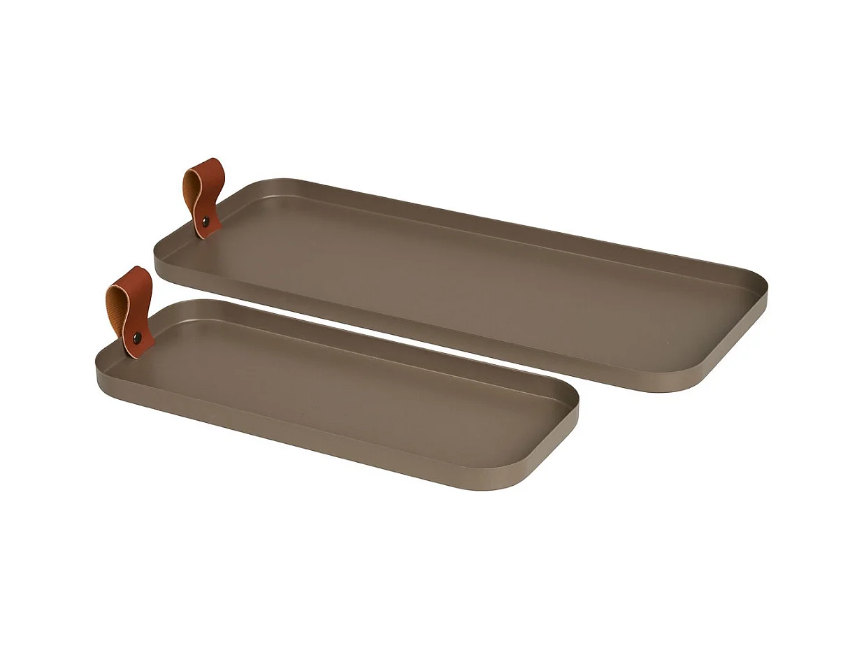 Plateau HN28, Marron, 16,5x39,5x1,5 cm, Seven Design