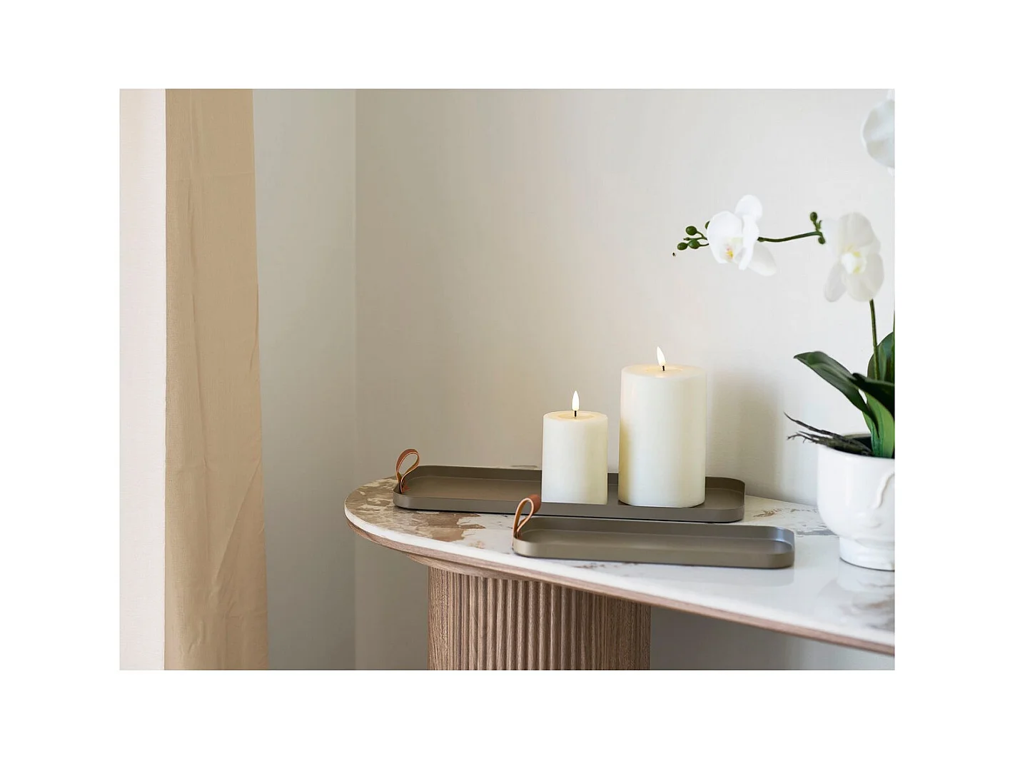 Plateau HN28, Marron, 16,5x39,5x1,5 cm, Seven Design