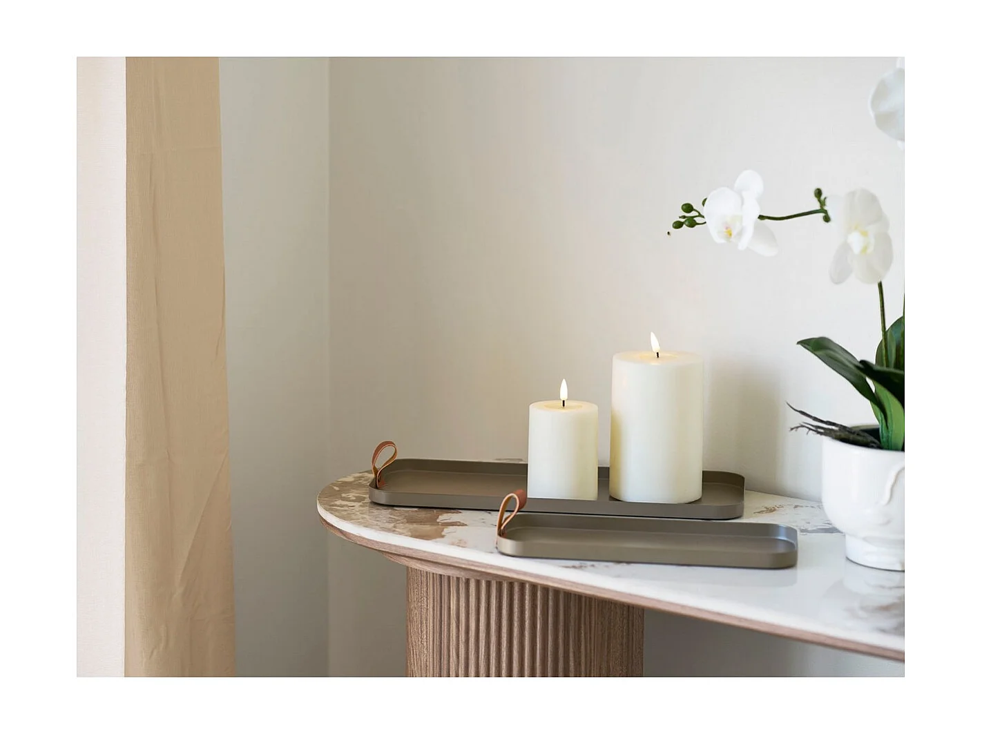 Plateau HN28, Marron, 16,5x39,5x1,5 cm, Seven Design