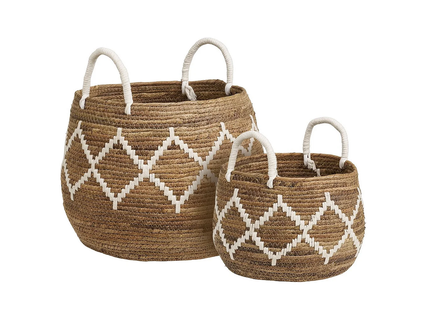 Panier Décoratif de Rangement Altea, Marron, 41x41x32 cm, Epikasa