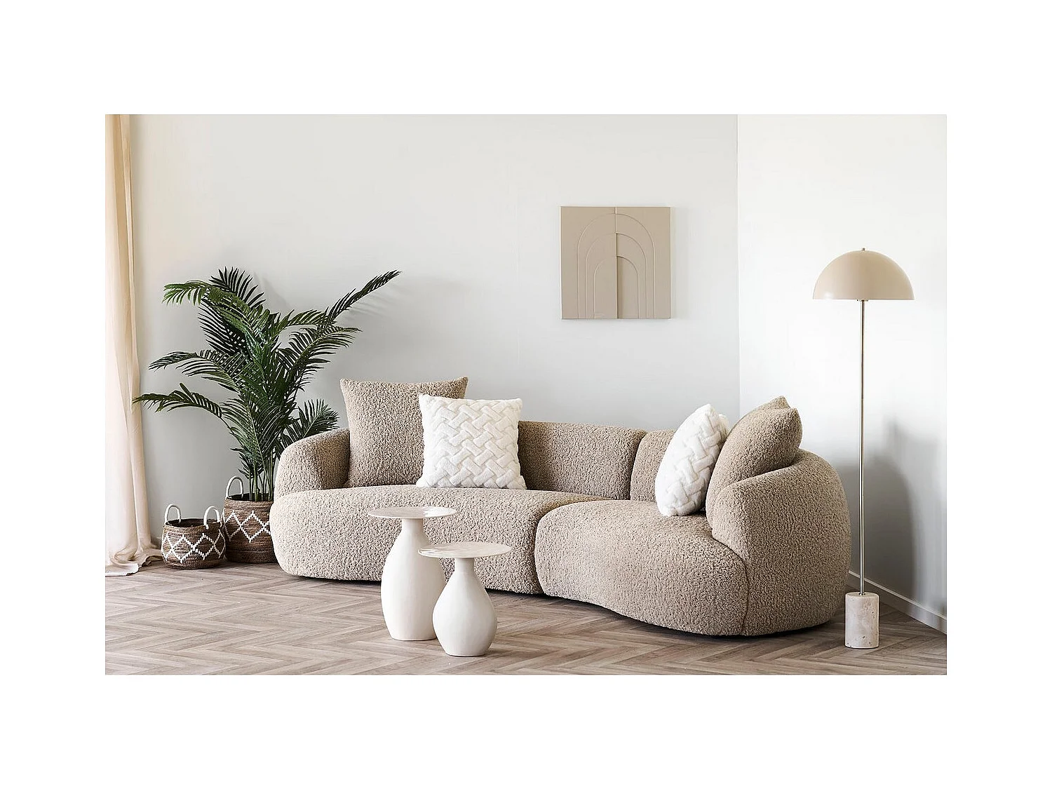 Panier Décoratif de Rangement Altea, Marron, 41x41x32 cm, Seven Design