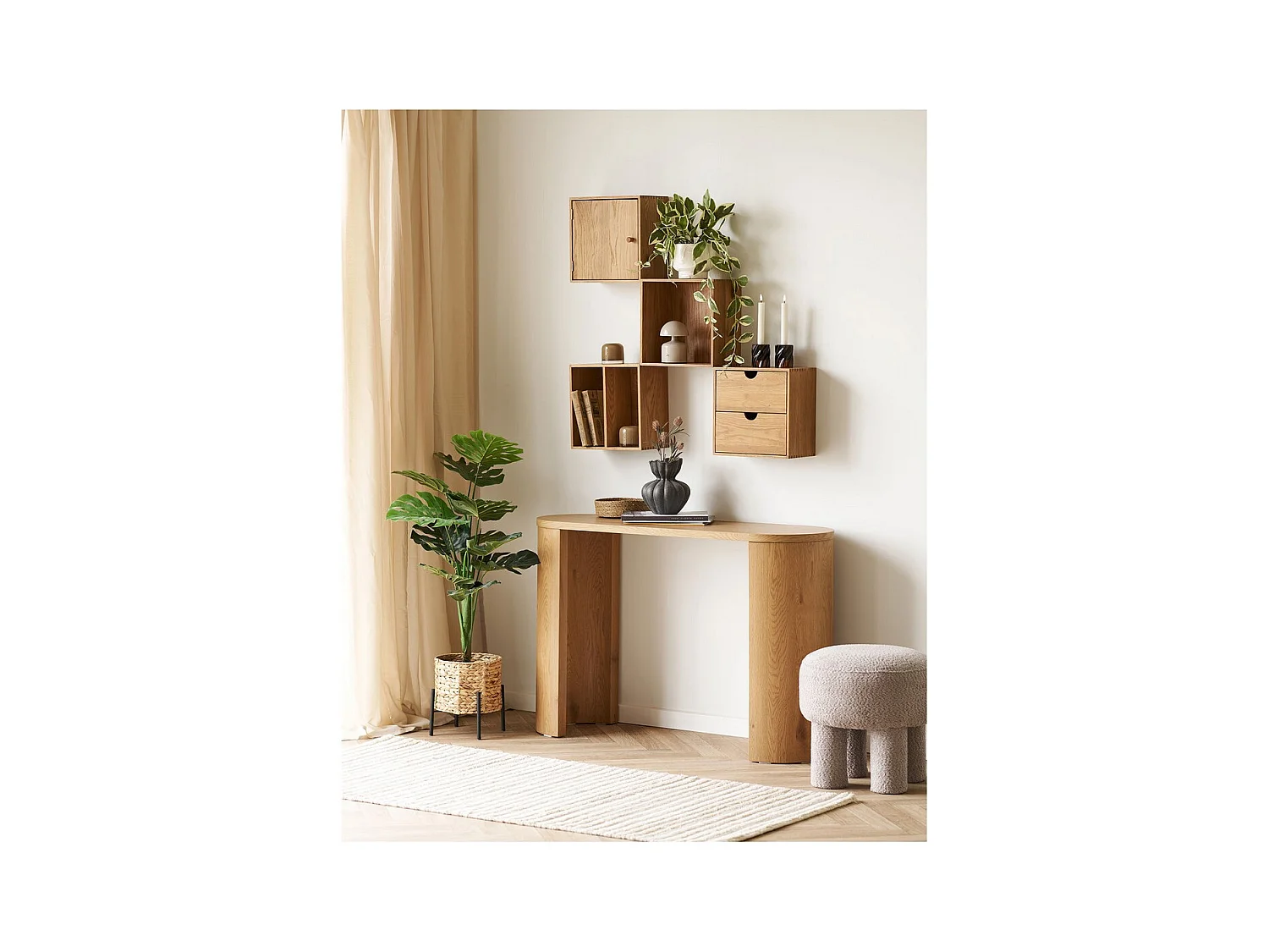 Table Console Bibione, Marron, 114x38x75 cm, Seven Design