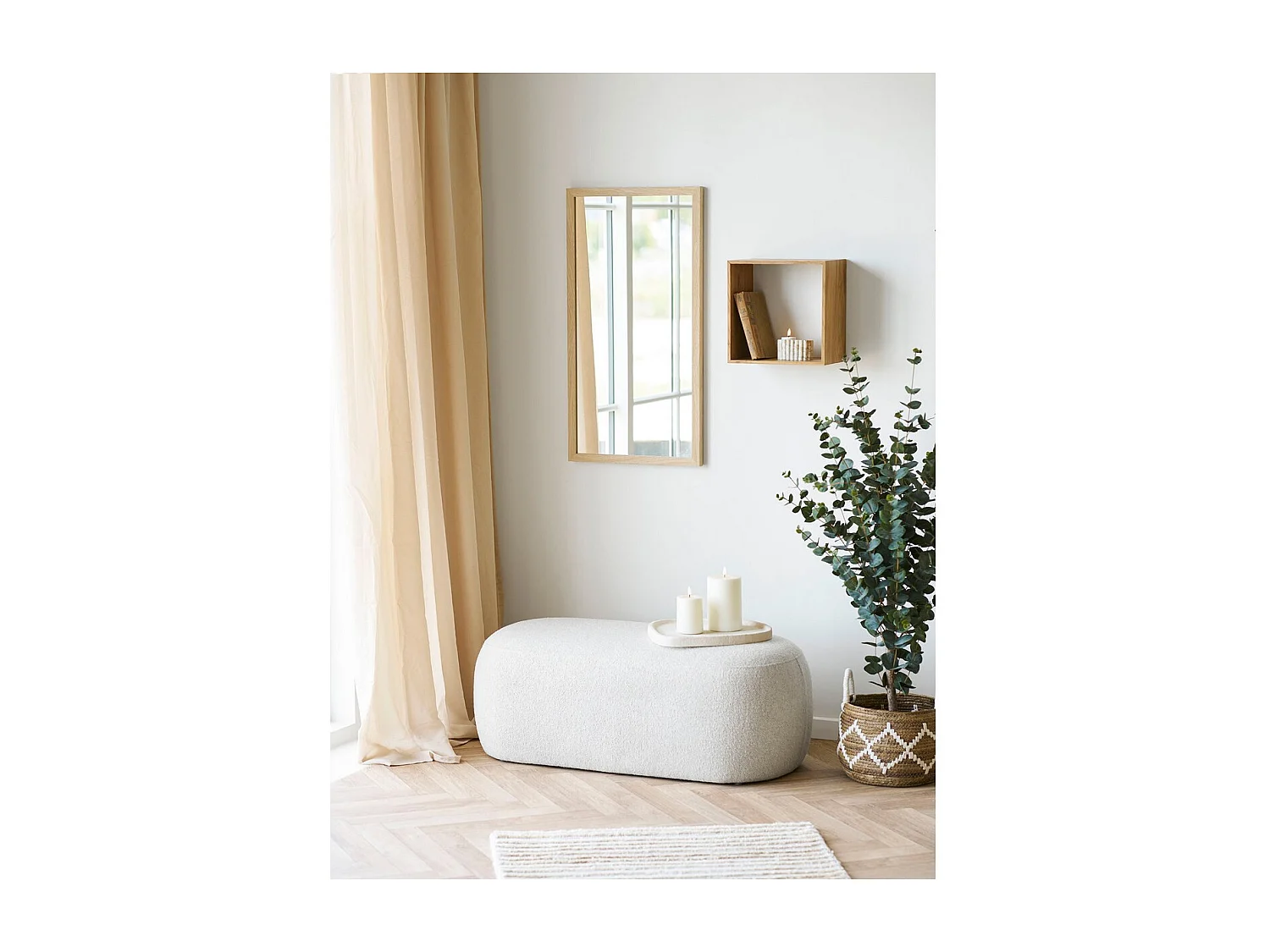 Plateau HN29, Blanc, 35x30x2,5 cm, Seven Design