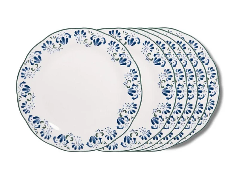 Assiette plate Giverny 27 cm (lot de 6)