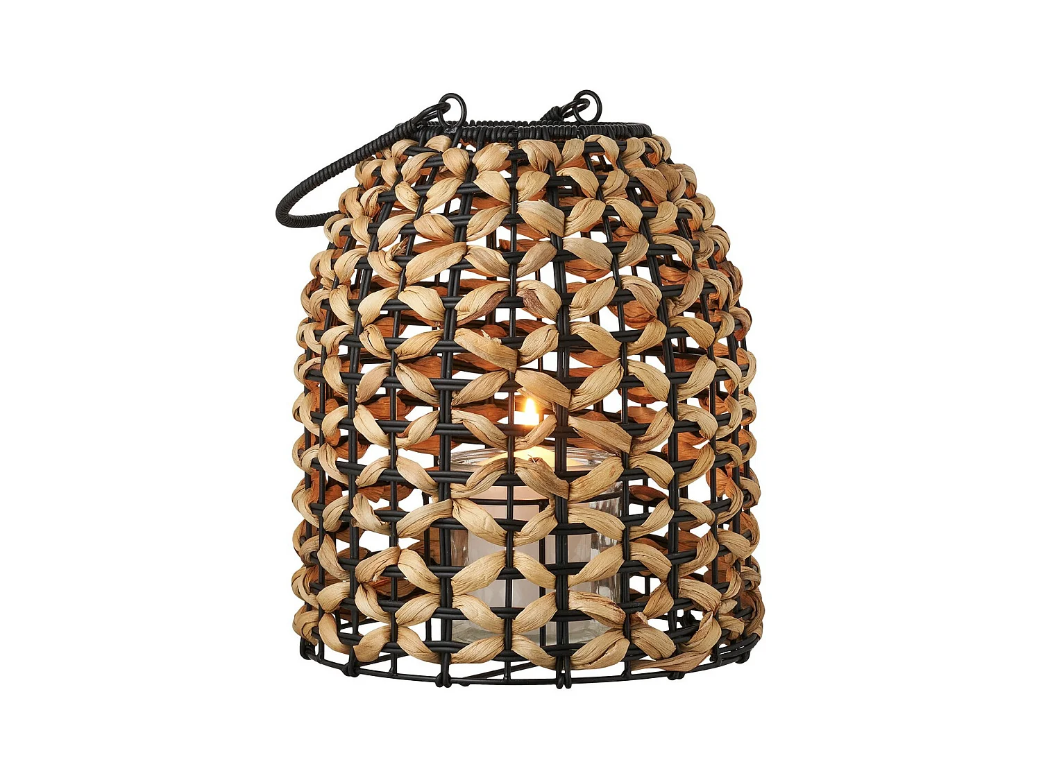 Lanterne Décorative d'Extérieur  Pinto, Marron, 24x24x28,5 cm, Seven Design