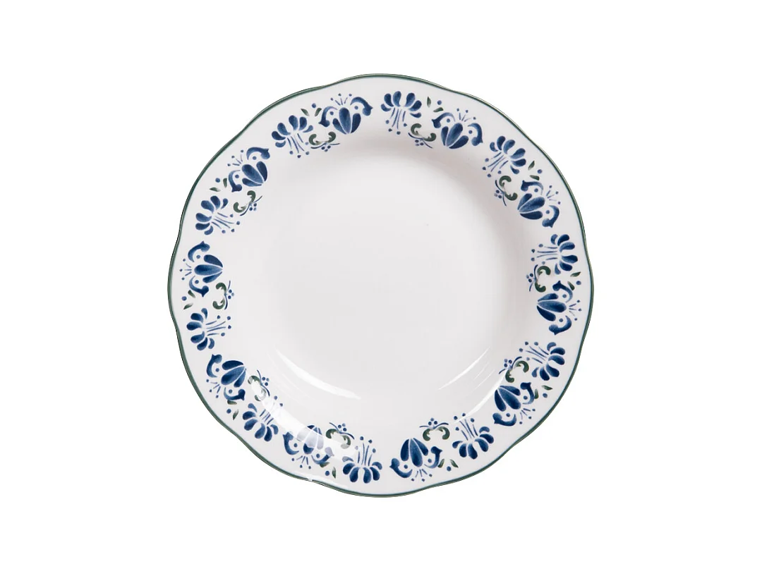 Assiette creuse Giverny 22 cm (lot de 6)