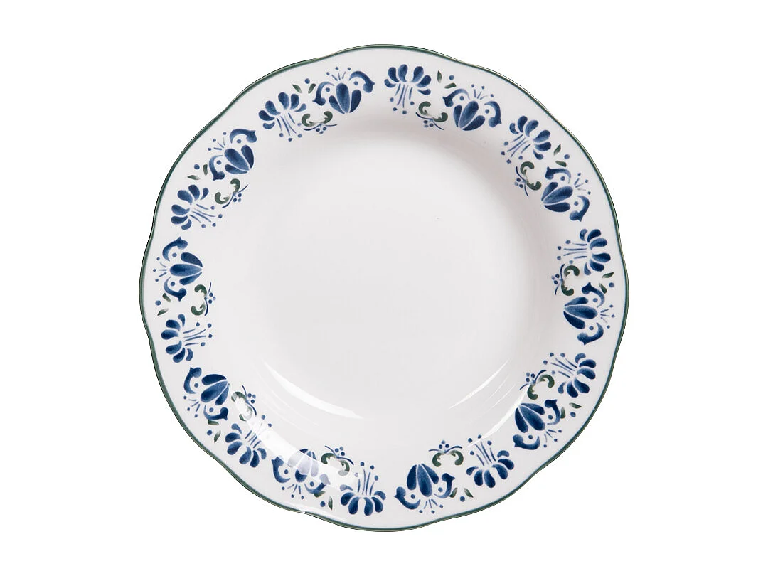 Assiette creuse Giverny 22 cm (lot de 6)