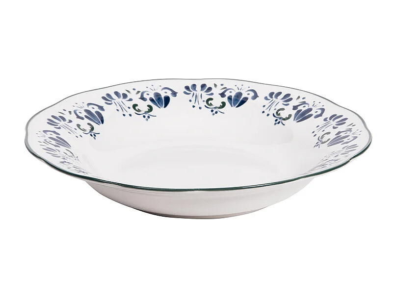 Assiette creuse Giverny 22 cm (lot de 6)