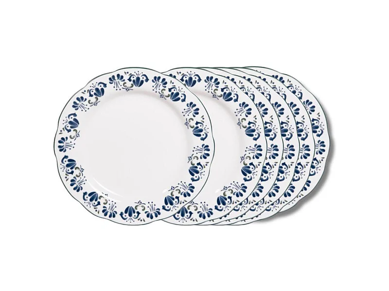 Assiette à dessert Giverny 21 cm (lot de 6)