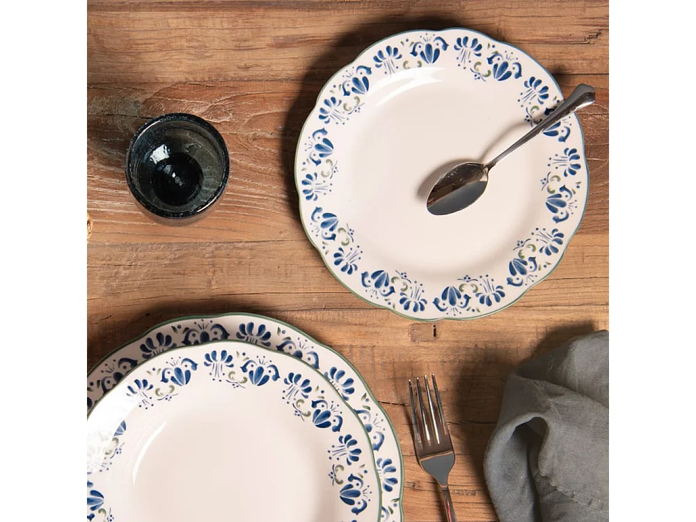 Assiette à dessert Giverny 21 cm (lot de 6)