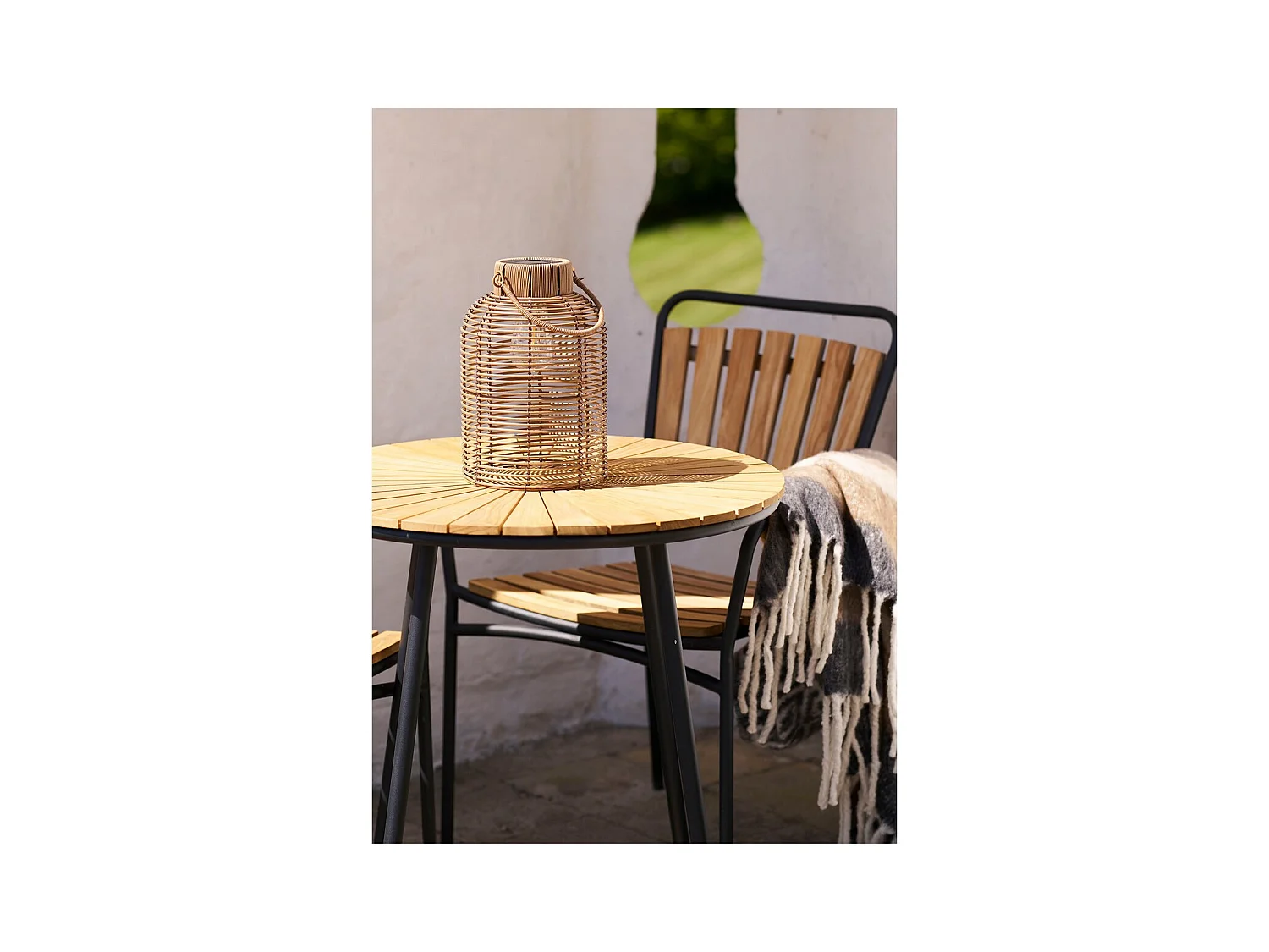 Lantaarn Brentford - Bruin - 20x20x30,5 cm - Seven Design