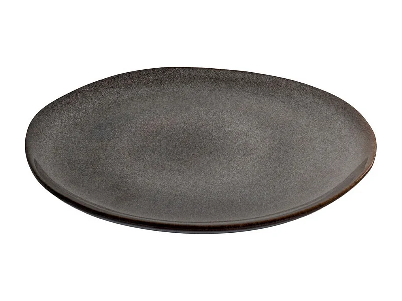 Zestaw 4 Głębokich Talerzy Selma, Brązowy, 21x21x2 cm, Epikasa