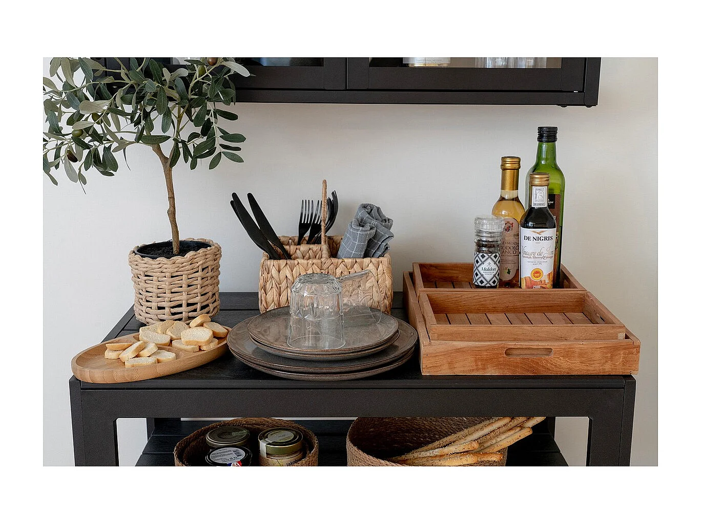 Zestaw 4 Głębokich Talerzy Selma, Brązowy, 21x21x2 cm, Seven Design