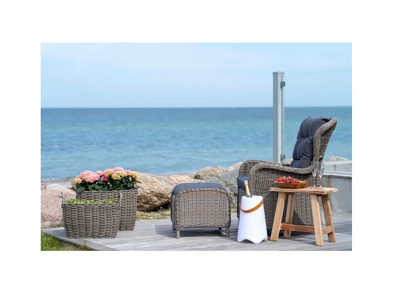 Lanterne Décorative d'Extérieur  Bristol, Blanc, 25x25x37,5 cm, Seven Design