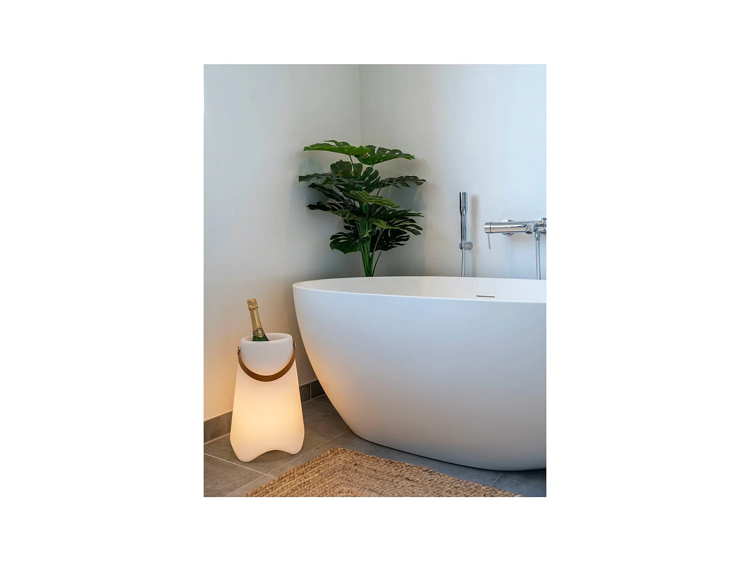 Lanterne Décorative d'Extérieur  Bristol, Blanc, 25x25x37,5 cm, Seven Design