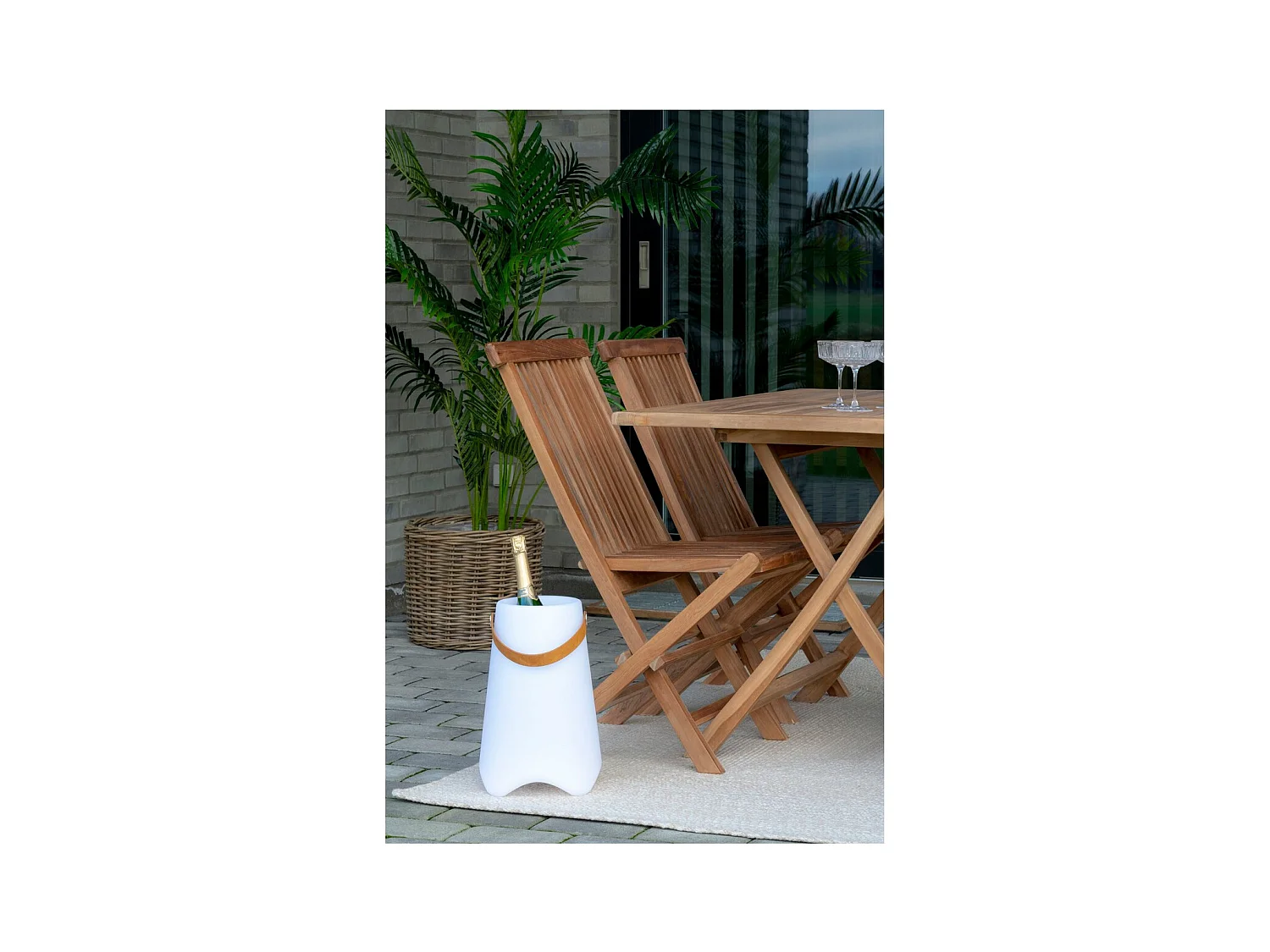 Lanterne Décorative d'Extérieur  Bristol, Blanc, 25x25x37,5 cm, Seven Design