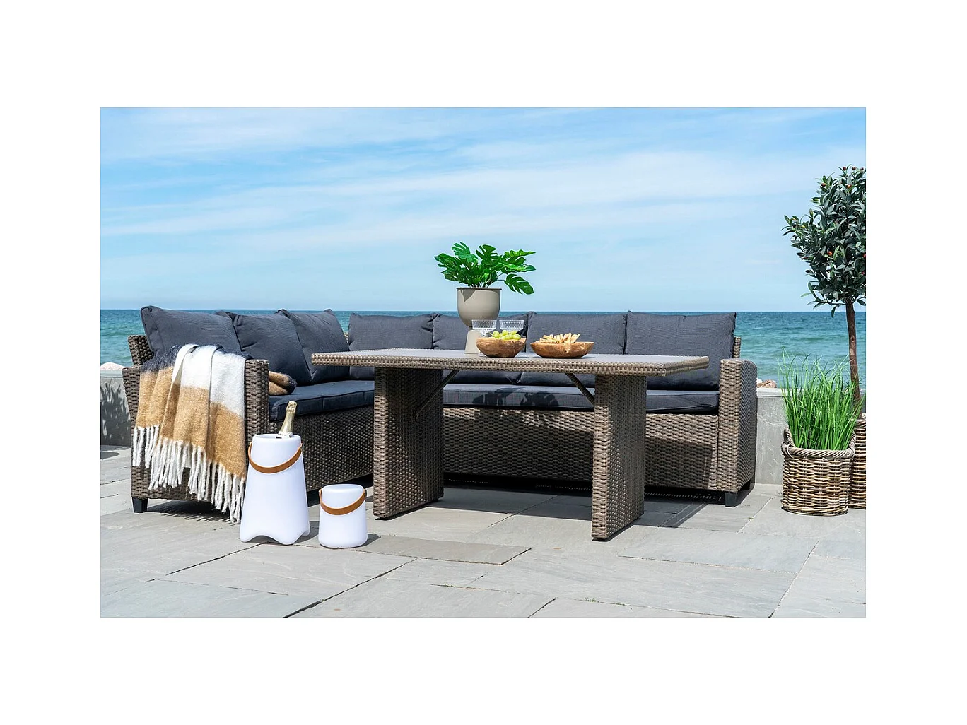 Lanterne Décorative d'Extérieur  Bristol, Blanc, 25x25x37,5 cm, Seven Design