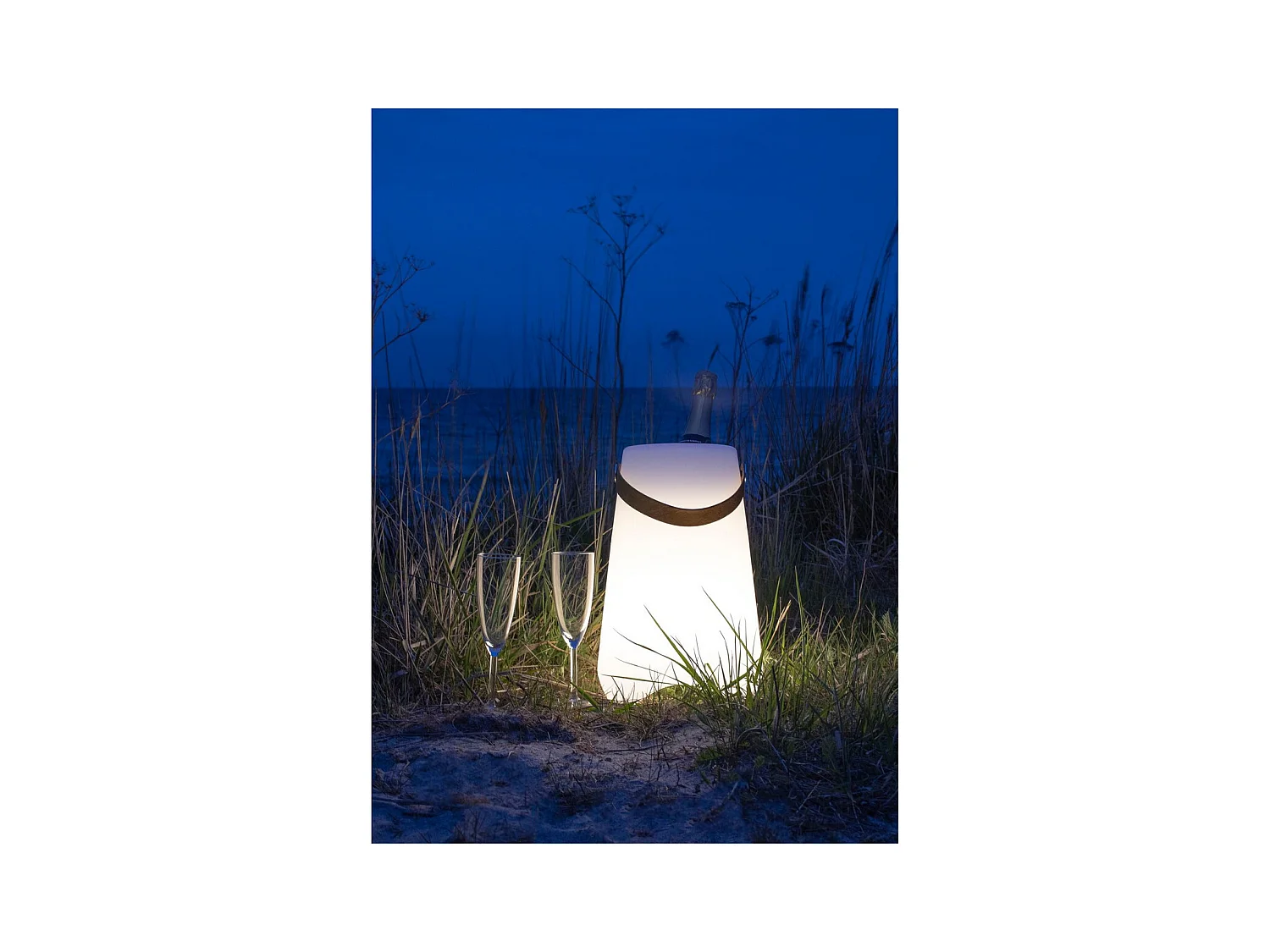 Lanterne Décorative d'Extérieur  Bristol, Blanc, 25x25x37,5 cm, Epikasa