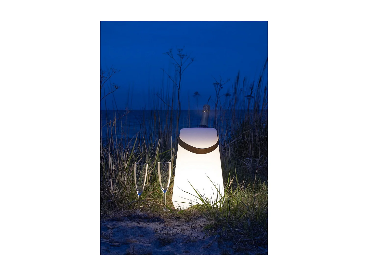 Lanterne Décorative d'Extérieur  Bristol, Blanc, 25x25x37,5 cm, Seven Design