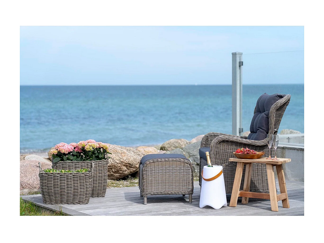 Lanterne Décorative d'Extérieur  Bristol, Blanc, 25x25x37,5 cm, Seven Design