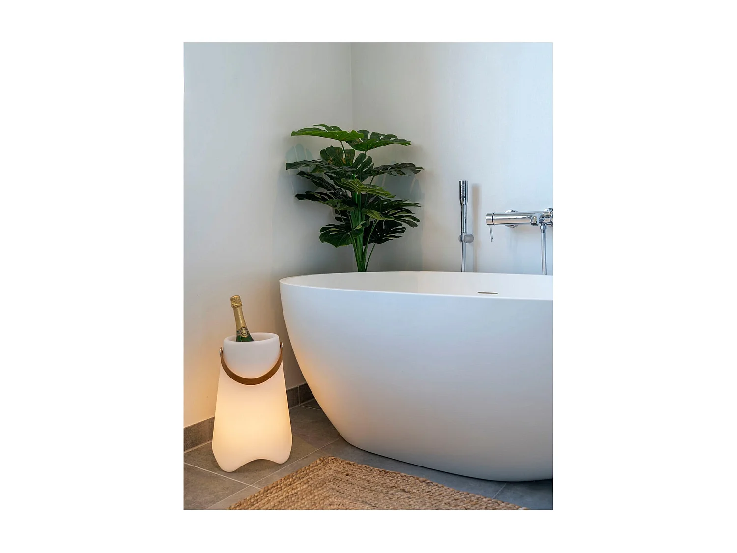 Lanterne Décorative d'Extérieur  Bristol, Blanc, 25x25x37,5 cm, Seven Design