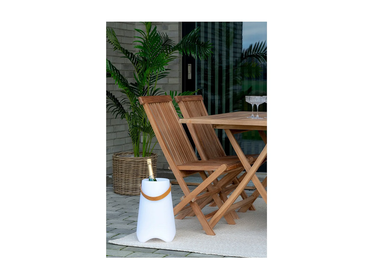 Lanterne Décorative d'Extérieur  Bristol, Blanc, 25x25x37,5 cm, Seven Design