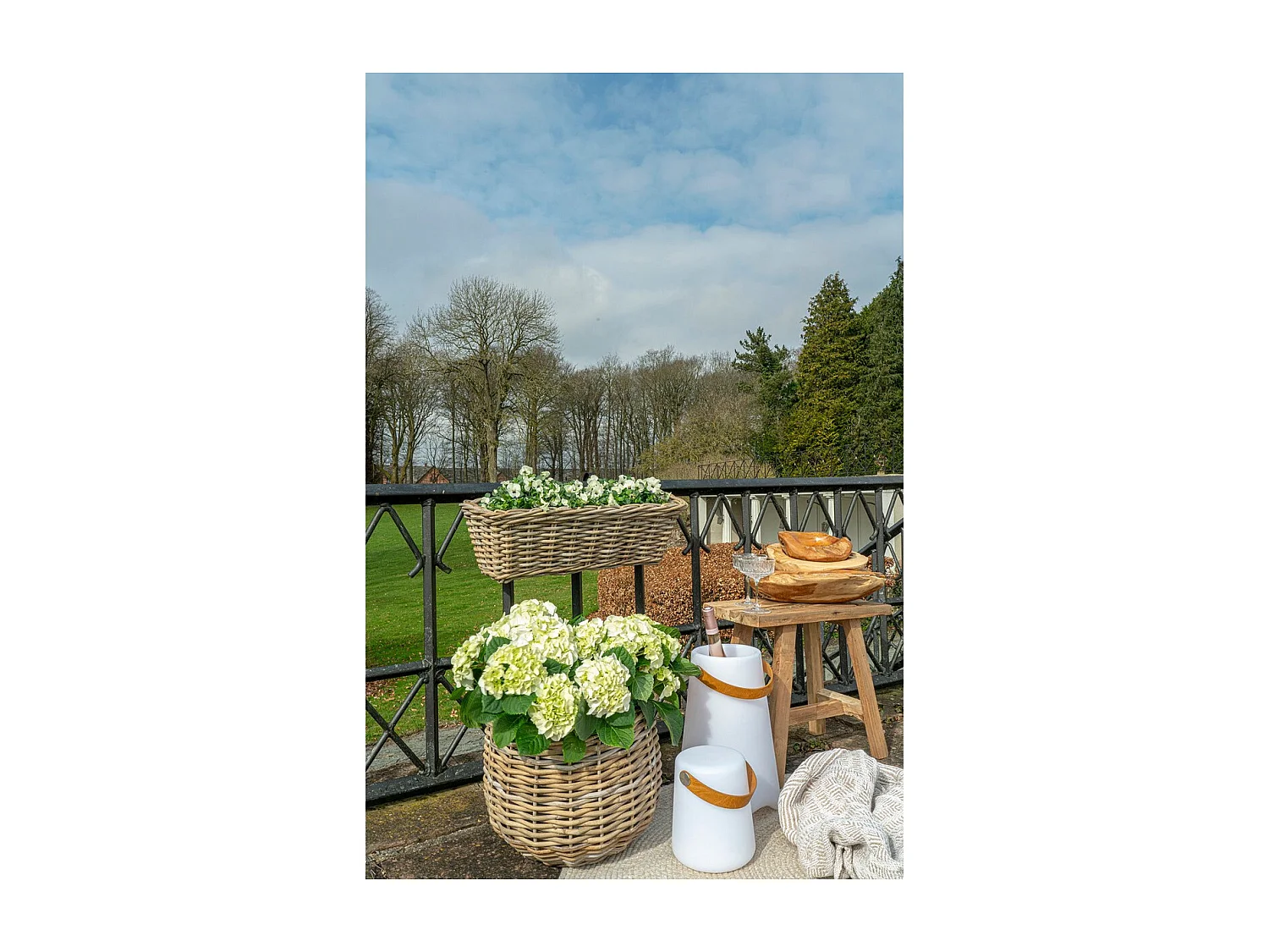 Lanterne Décorative d'Extérieur  Bristol, Blanc, 25x25x37,5 cm, Seven Design